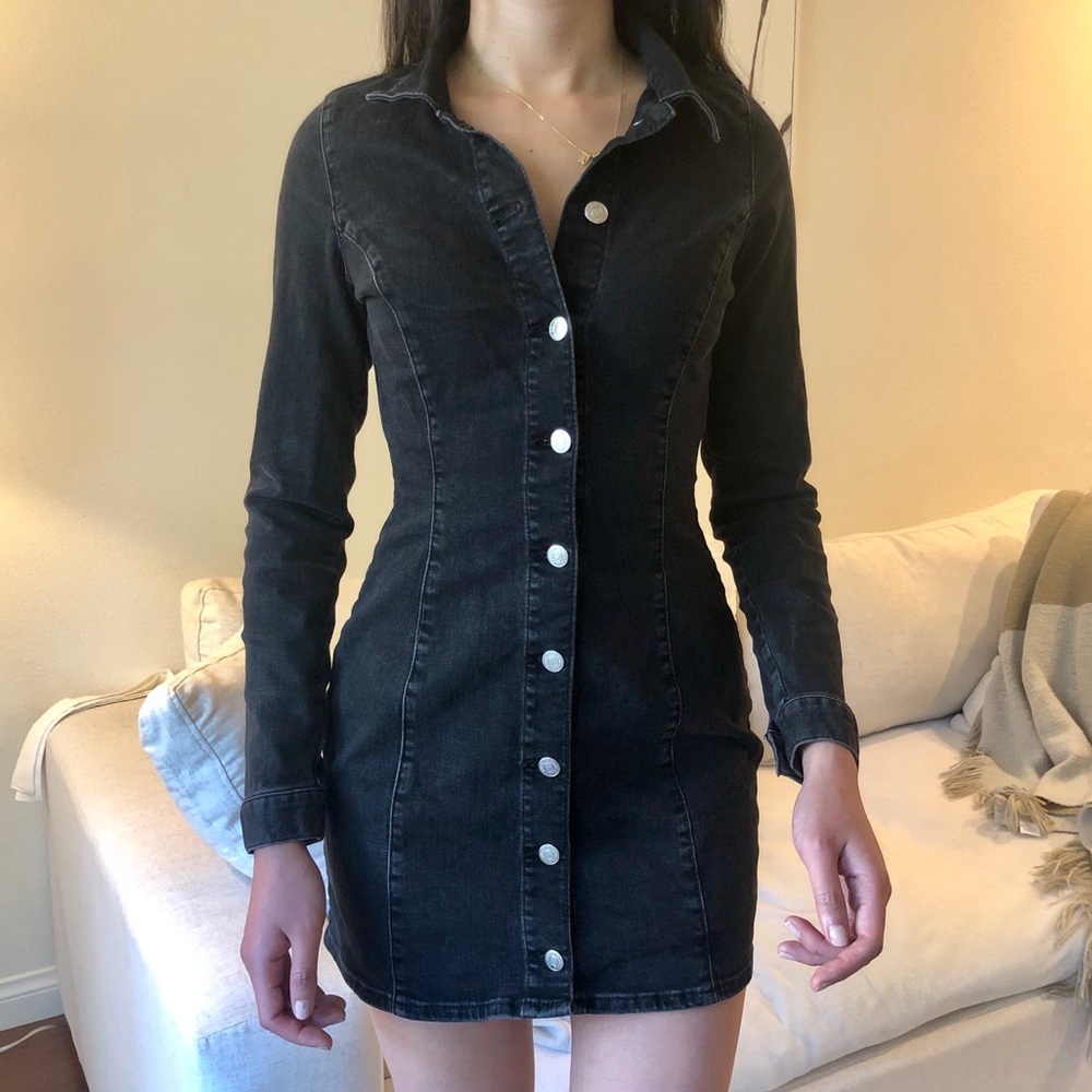 Zara Denim Shirt Dress - Size S - Runs Small